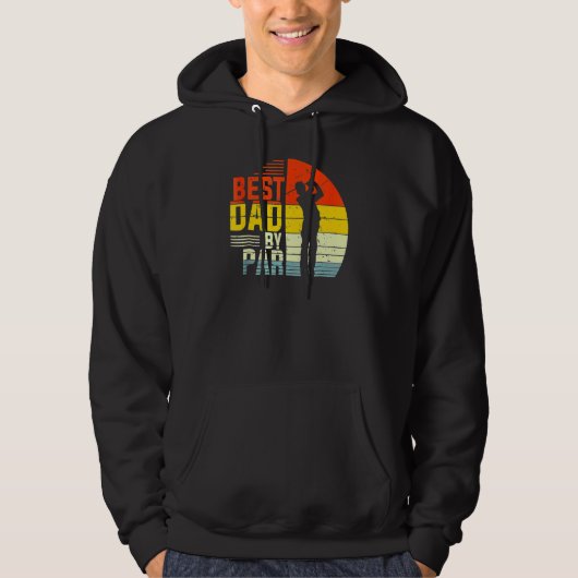 Beste vader van Par Papa Vaderdag Golf G Hoodie (Voorkant)