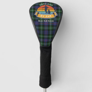 Beste vader van Par Pset MacKenzie Green Paars Golfheadcover