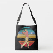 Beste vader van Par Rainbow & Black Crossbody Tas (Achterkant)