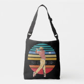 Beste vader van Par Rainbow & Black Crossbody Tas (Voorkant)