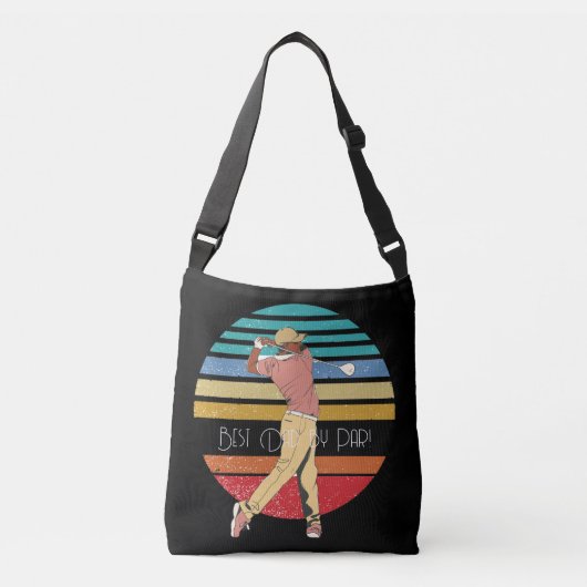 Beste vader van Par Rainbow & Black Crossbody Tas (Voorkant)