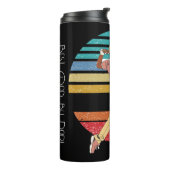 Beste vader van Par Rainbow & Black Thermosbeker (Gedraaid links)