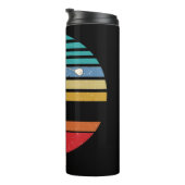 Beste vader van Par Rainbow & Black Thermosbeker (Geroteerd rechts)