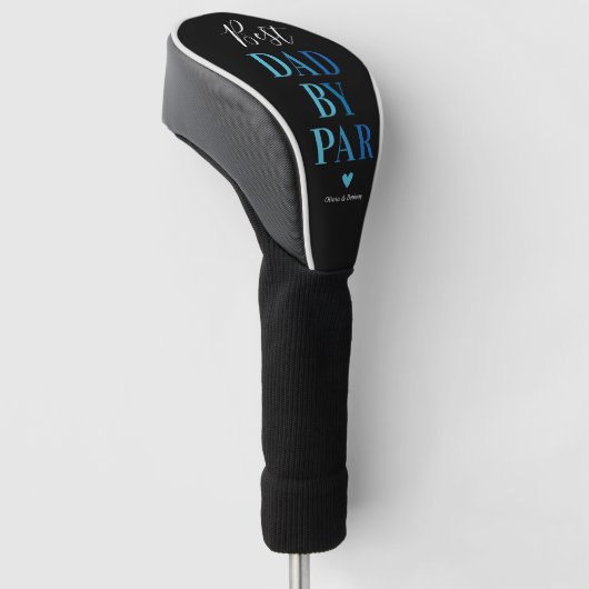Beste vader van Par Vaderdag Gift Golfheadcover (Schuin)