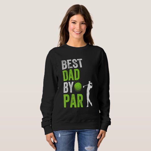 Beste vader van Par Vaderdag Golf Papa Golfer Pr Trui (Voorkant volledig)