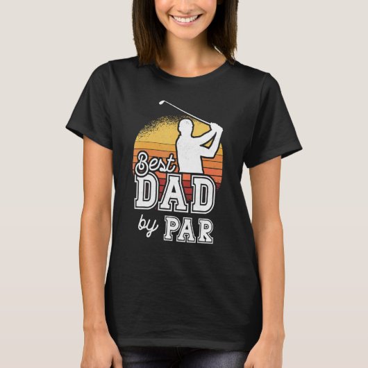 Beste vader van Par Vaderdag Golf Papa opa T-shirt (Voorkant)