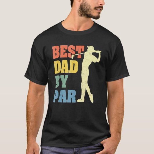 beste vader van Par Vaderdag Golfing T-shirt (Voorkant)