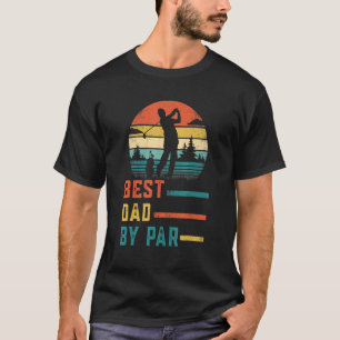 Beste vader van Par Vaderdag papa Golf papa T-shirt