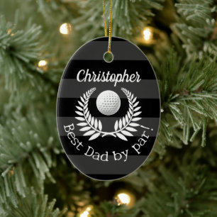 Beste vader van Par Wreated Custom Name Fathers Da Keramisch Ornament