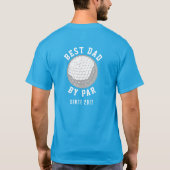 Beste vader van pas op de dag van de geboorte van t-shirt (Achterkant)