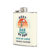 Beste vader van pas-terug van Daughters Golf Heupfles (Links)