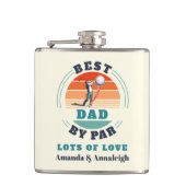 Beste vader van pas-terug van Daughters Golf Heupfles (Voorkant)