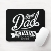 Beste vader van Twins Pro Dept. Super Pap Muismat (Met muis)