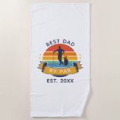 Beste vader van vaders Dag Golf-rondleiding Strandlaken (Voorkant)