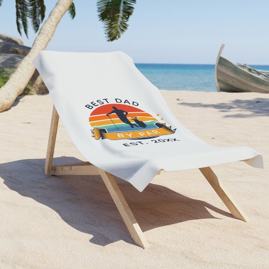 Beste vader van vaders Dag Golf-rondleiding Strandlaken