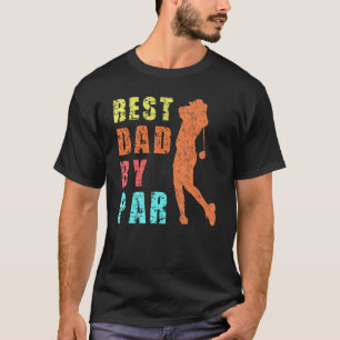 beste vader van vaders dag Golf voor gulden T-shirt