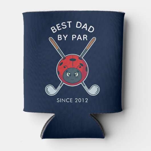 Beste vader van vaders Dag Golfing Bug Gag Blikjeskoeler (Voorkant)