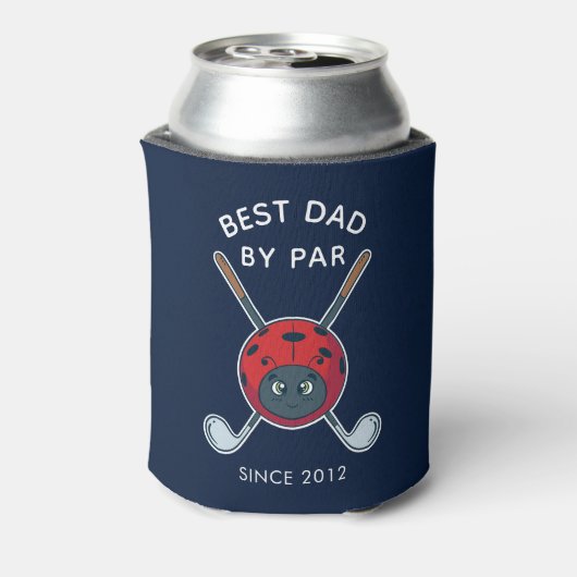 Beste vader van vaders Dag Golfing Bug Gag Blikjeskoeler (Blikje Achterkant)