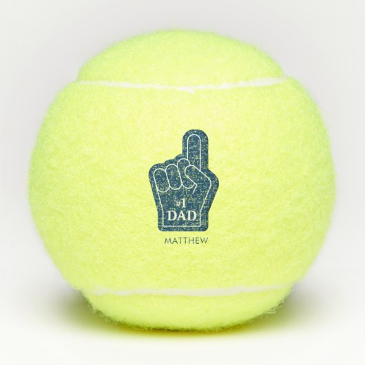 Beste vader verjaardag Keepsake gepersonaliseerd Tennisballen (Voorkant)