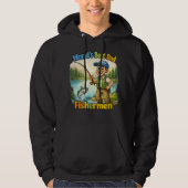 Beste Vader Visser bij het Meer Grappig Cadeau-ide Hoodie (Voorkant)