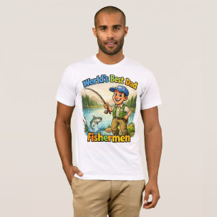 Beste Vader Visser bij het Meer Grappig Cadeau-ide T-shirt