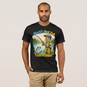 Beste Vader Visser bij het Meer Grappig Cadeau-ide T-shirt