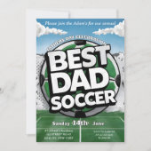 Beste vader voetbal graffiti vaderdag Vakantie Kaart (Voorkant)