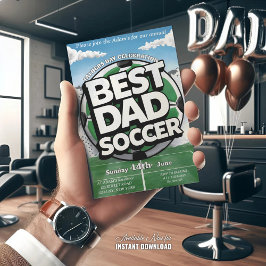 Beste vader voetbal graffiti vaderdag Vakantie Kaart