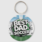 Beste vader voetbal graffiti vaders dag sleutelhan sleutelhanger (Voorkant)