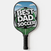 Beste vader voetbal graffiti vaders Pickleball Pad Paddle (Voorkant)