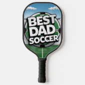 Beste vader voetbal graffiti vaders Pickleball Pad Paddle (Achterkant)