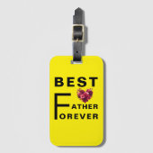 Beste vader voor altijd - Bagagelabel (Voorkant (verticaal))