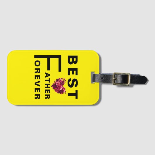 Beste vader voor altijd - Bagagelabel (Voorkant (horizontaal))
