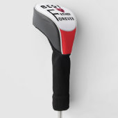 Beste vader voor altijd - Golf Head Hoesje Golfheadcover (Schuin)