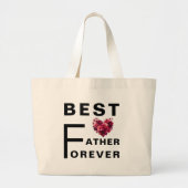 Beste vader voor altijd - Jumbo Canvas tas (Voorkant)
