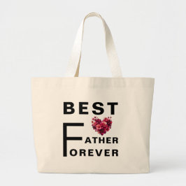 Beste vader voor altijd - Jumbo Canvas tas