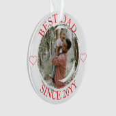 Beste vader vrolijk kerst ornament (voorkant)