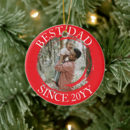 Beste vader vrolijk kerst ornament