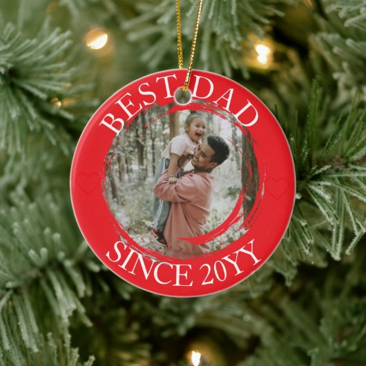 Beste vader vrolijk kerst ornament (Boom)