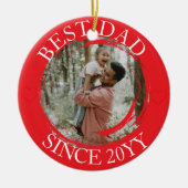 Beste vader vrolijk kerst ornament (Voorkant)