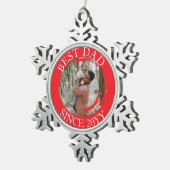 Beste vader vrolijk kerst ornament (Rechts)