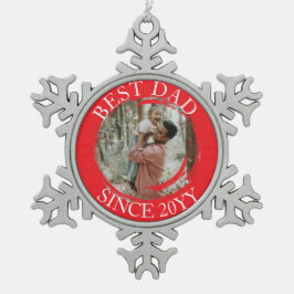 Beste vader vrolijk kerst ornament