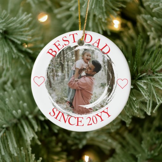 Beste vader vrolijk kerst ornament (Boom)