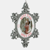 Beste vader vrolijk kerst ornament (Links)
