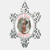 Beste vader vrolijk kerst ornament (Rechts)
