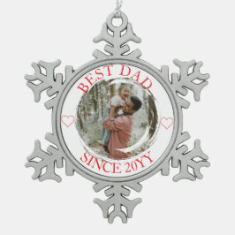 Beste vader vrolijk kerst ornament