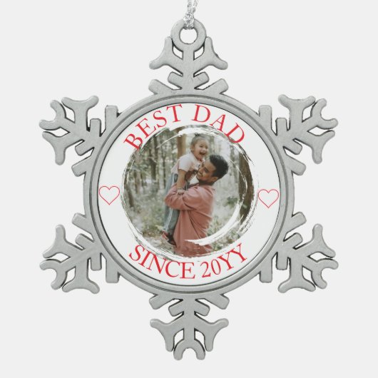 Beste vader vrolijk kerst ornament (Voorkant)