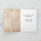 Beste Vader Watercolor Typografie Vaderdag Kaart (Binnen)
