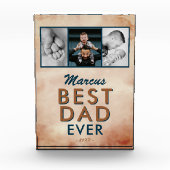 Beste vader Waterverf vader 3 Foto Collage (Voorkant)