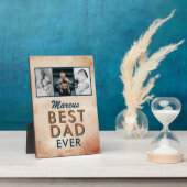 Beste vader Waterverf vader 3 Foto Collage Fotoplaat (Zijkant)